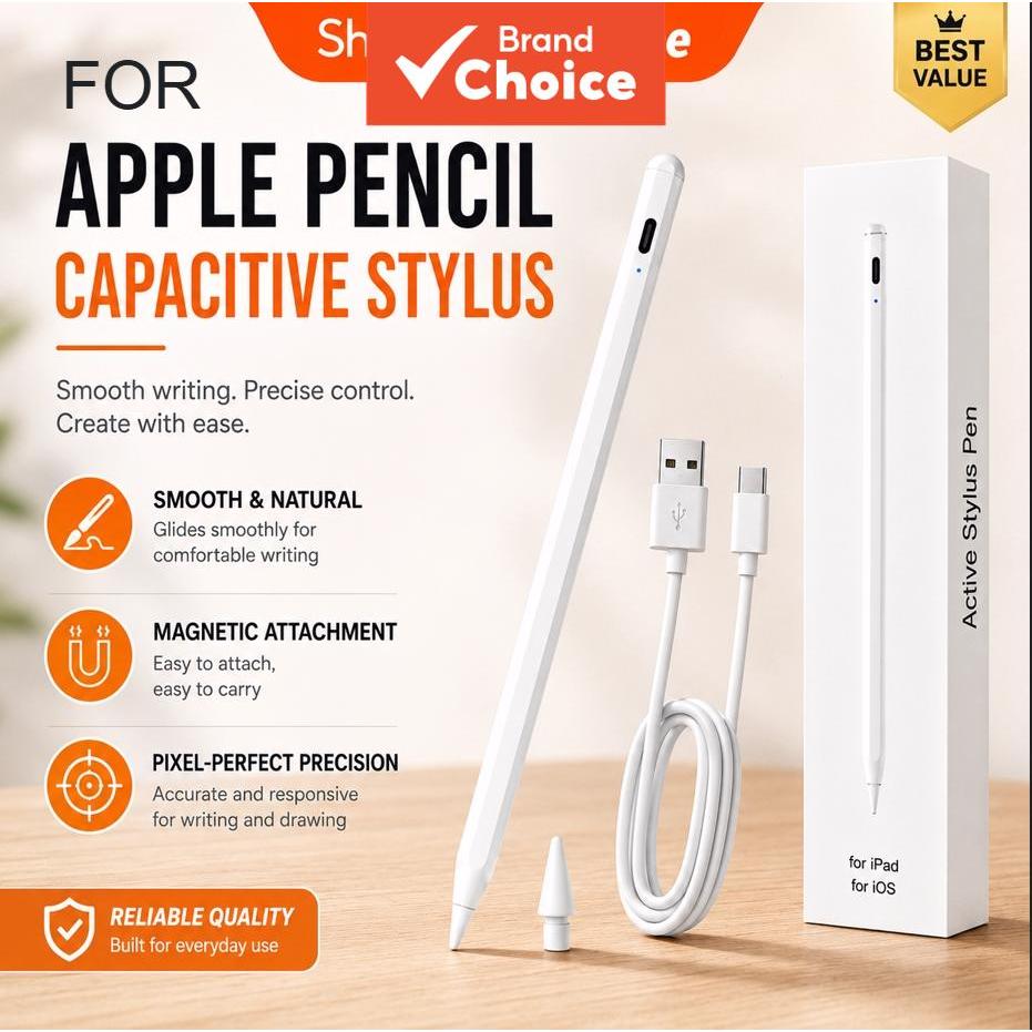 Caneta Capacitiva Universal Stylus TKZJ para Tablet e Android, Lápis Digital para Desenho e Esboço
