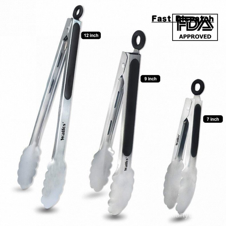 Pinça para Churrasco com Trava em Aço Inoxidável 304 Walfos DIH3
