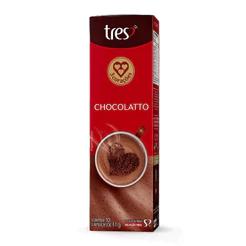 3 Corações Chocolate quente em cápsula chocolatto 10 unidades 110g