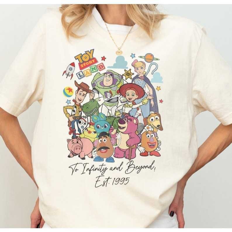 Camiseta Unissex Estampa Toy Story Personagens Desenho Animado - Moda Casual - 100% Algodão Envio Rápido