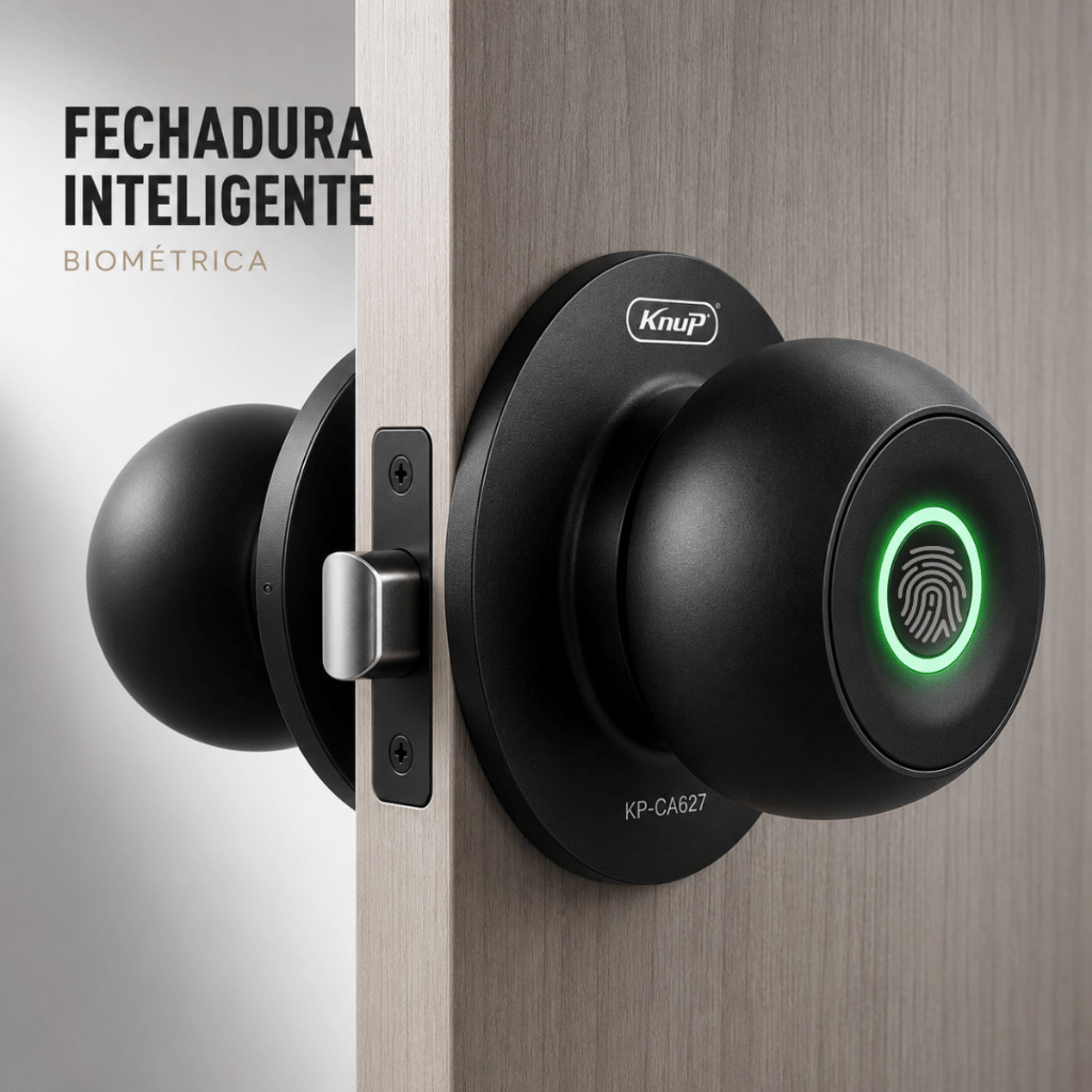 Fechadura Inteligente Biométrica Digital com App Tuya Bluetooth Knup KP-CA627