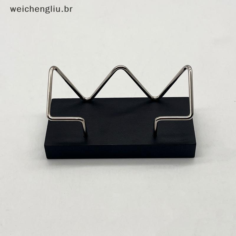 # weicheng 1pc Suporte De Cartão De Visita De Madeira Para Mesa Exibição Postal Escritório Casa Desktop .