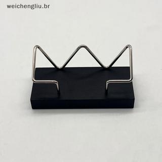 # weicheng 1pc Suporte De Cartão De Visita De Madeira Para Mesa Exibição Postal Escritório Casa Desktop .