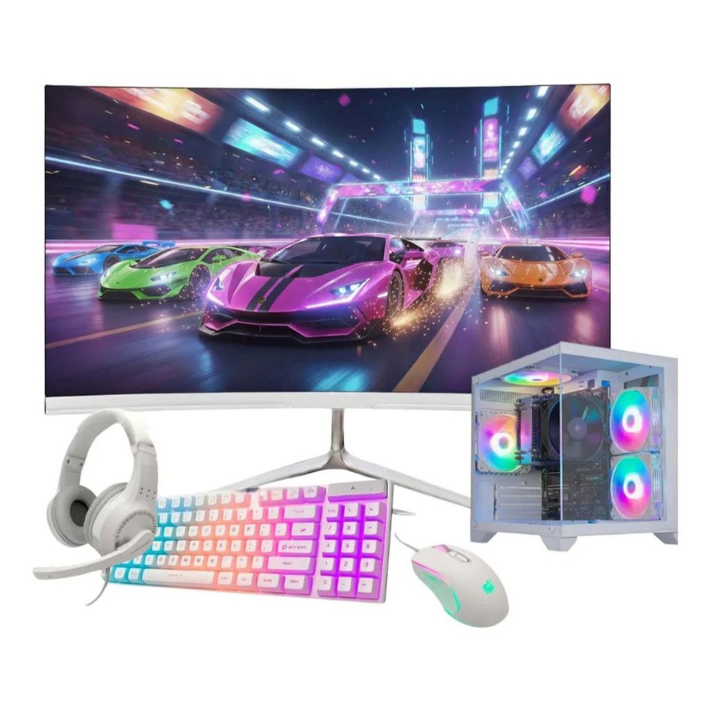 Computador Ryzen 7 5700G 32GB DDR4 SSD 512GB NVME Wifi Monitor Led 23" Curvo Bra
