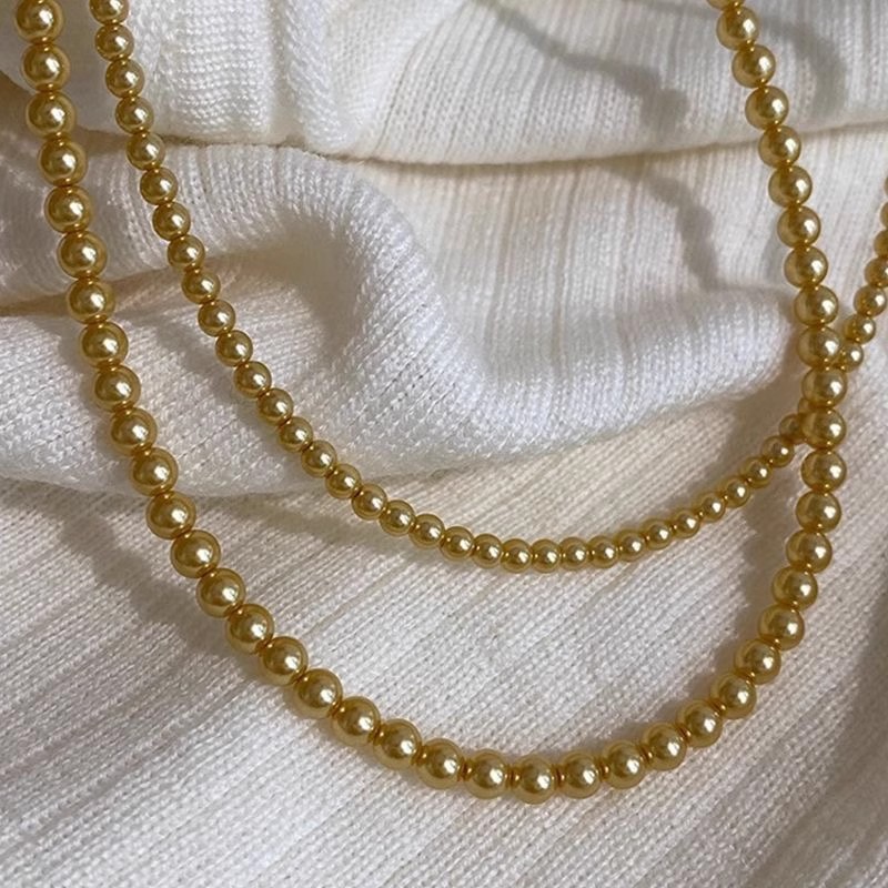 Desaparecendo ela ni ni mesmo estilo colar de pérolas Nanyang grosso ouro pérola colar francês High-End clavícula corren