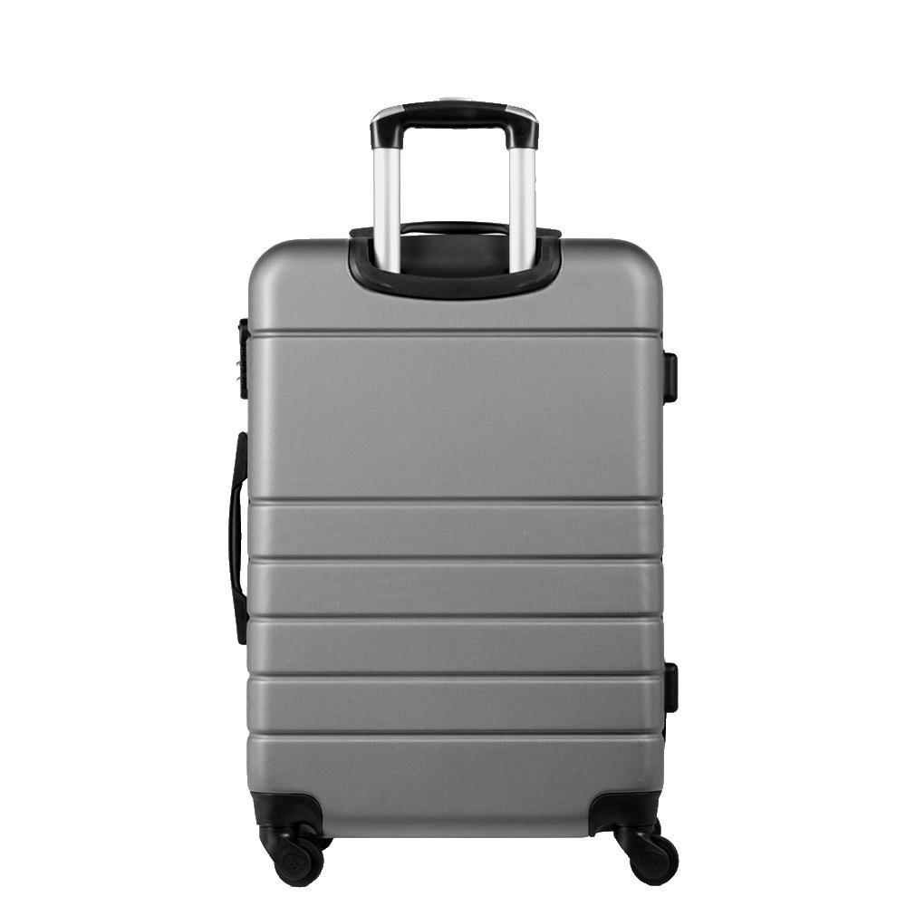 Mala de Viagem Média 23 kg ABS com Rodas 360° Essencial 2 - Prata — imagem 2 de 2