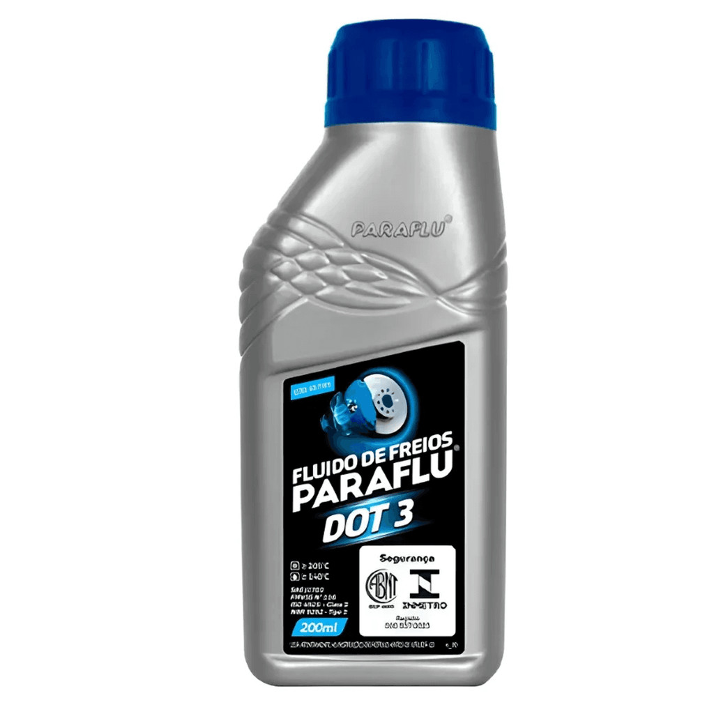 FLUIDO DE OLEO DE FREIOS DOT 3 200ML PARAFLU PARA CARROS E MOTOS