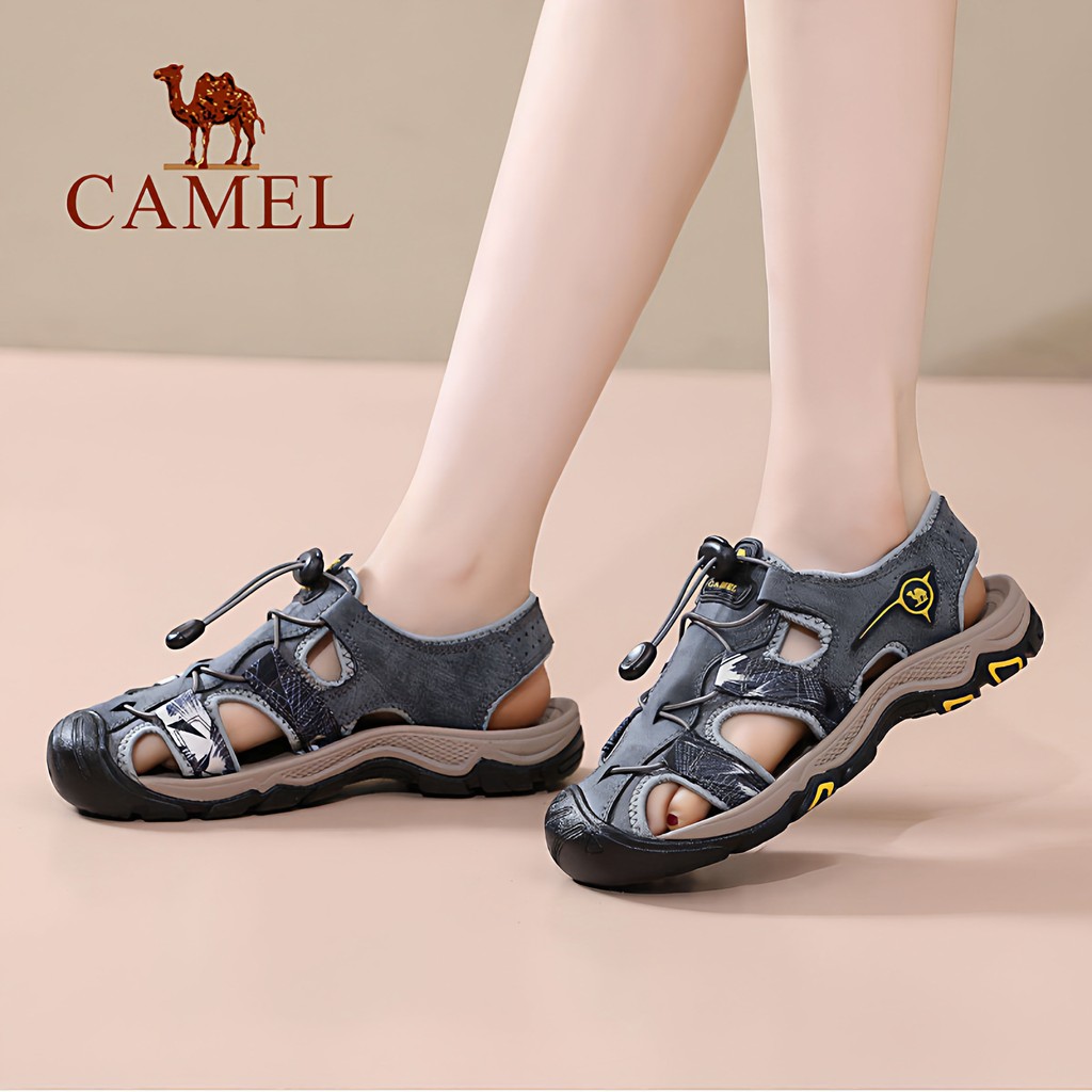 Camel sapatos femininos 26 verão novo estilo sandálias casuais sapatos femininos buraco Baotou esportes sapatos de praia