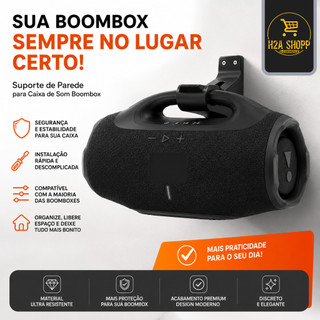 Suporte De Parede Caixa De Som Boombox 1, 2, 3 e 4 Premium