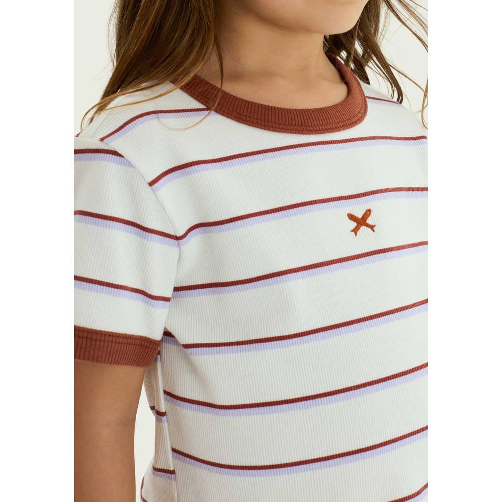 Blusa Infantil Menina Em Ribana Canelada