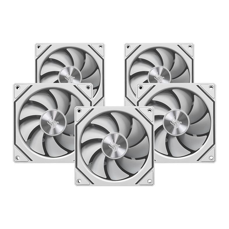 Kit Ventoinha Pichau Ventus NX, ARGB, 5x120mm, Branco, PCH-VTNX5-WH01 · foto 2