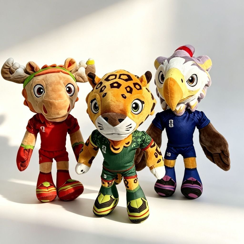 2026 Megamo Copa Do Mundo Mercadoria Hercules Cup Mascote Boneca De Pelúcia Chaveiro ELWG
