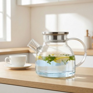 Chaleira dedicada de vidro com alto teor de borosilicato com escala Bule Chaleira resistente a altas temperaturas para f
