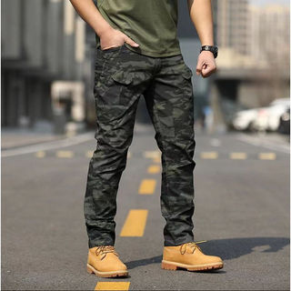 Calças Táticas Camufladas S-6XL para Trabalho ao Ar Livre, Impermeáveis e Respiráveis, com Múltiplos Bolsos, Soltas e Du