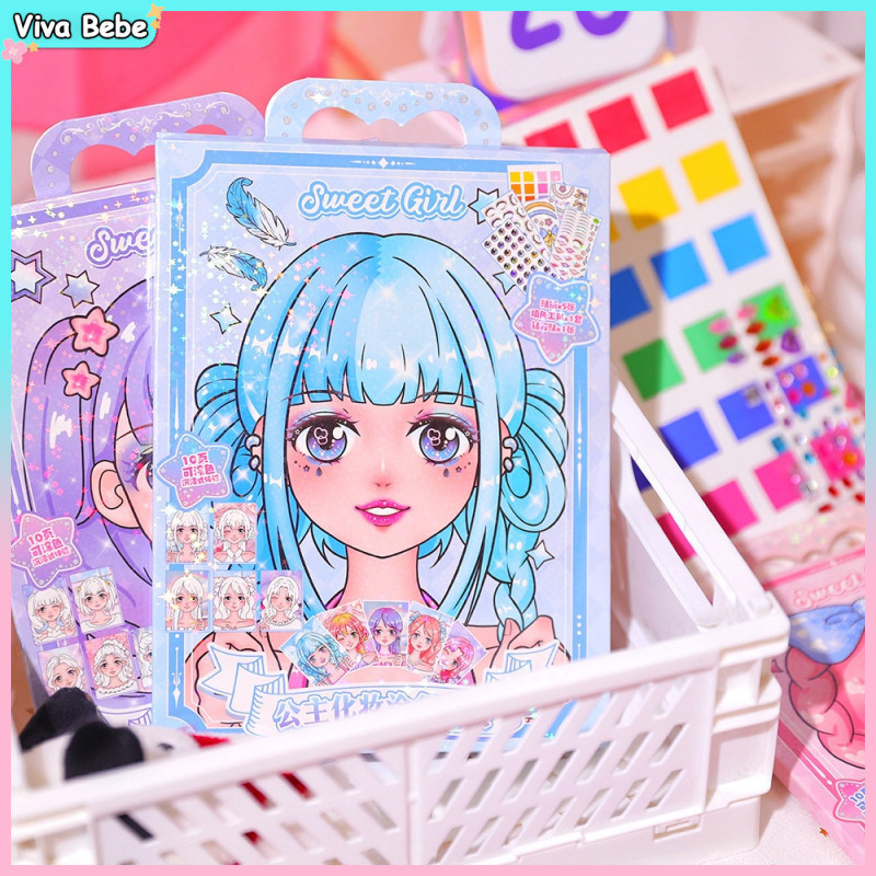 Conjunto de Maquiagem e Acessórios de Princesa, Brinquedo de Pintura para Meninas LBKO
