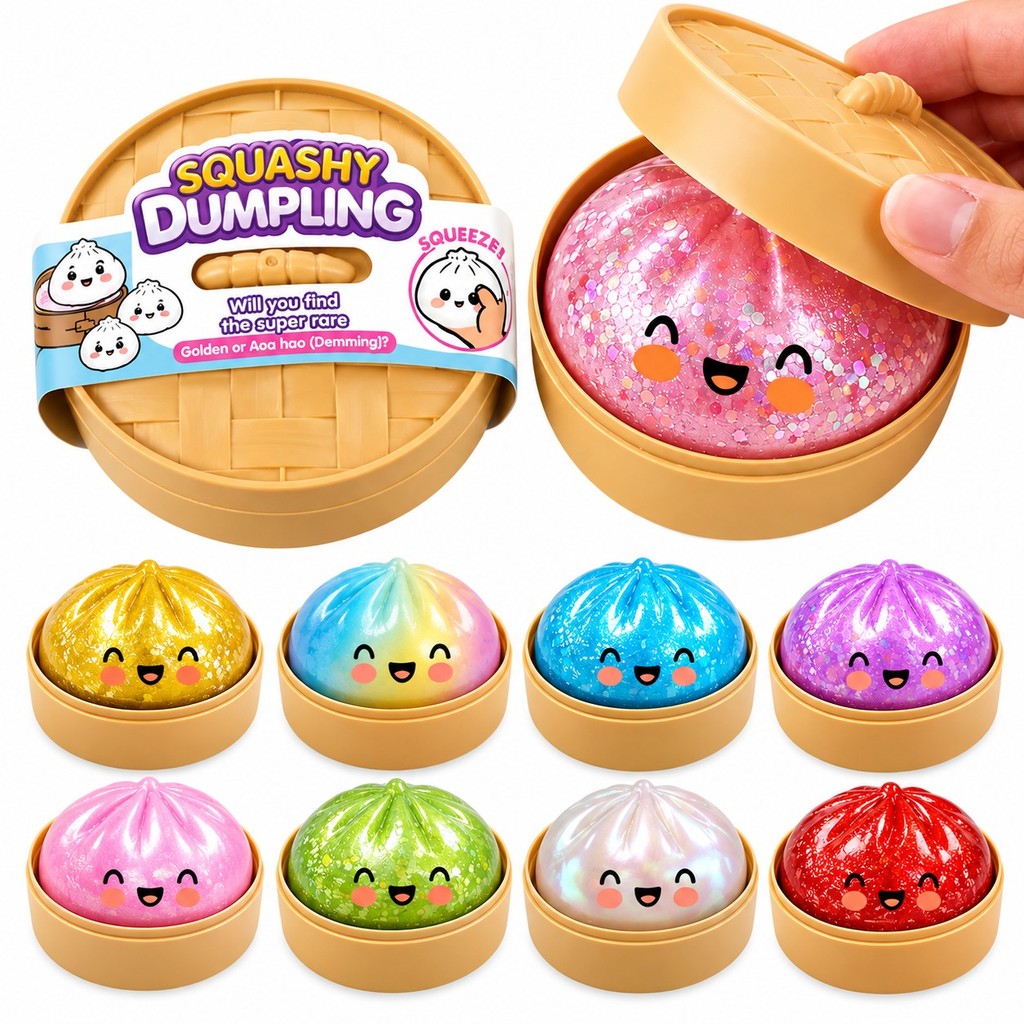 Squishy Steam Bunz Brinquedo Antiestresse Sensorial Macio Apertável Sortido com Caixa Presente