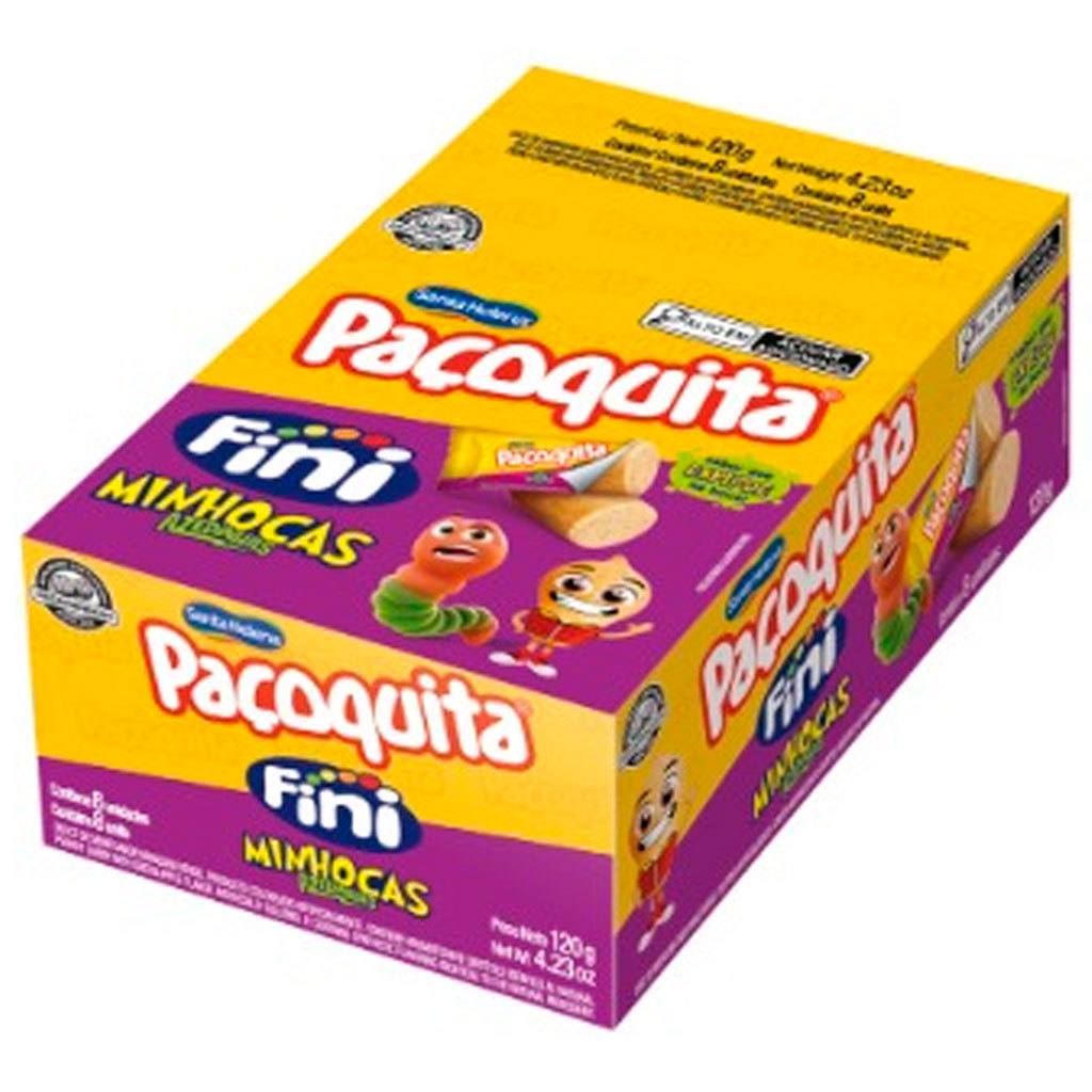 Paçoca Minhocas Azedinhas Fini Paçoquita 120g - Santa Helena