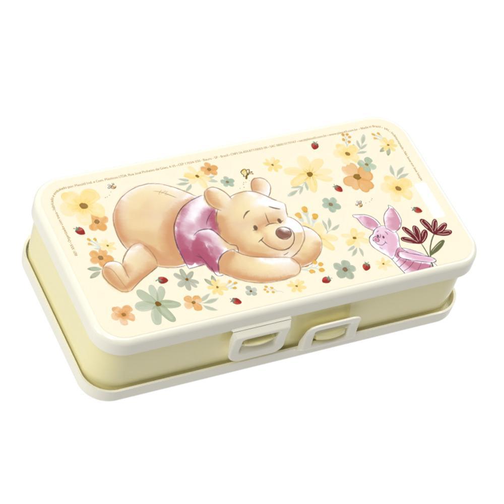 Organizador Ursinho Pooh Duplo Multiuso Porta Treco Lápis Caneta Disney Plasútil