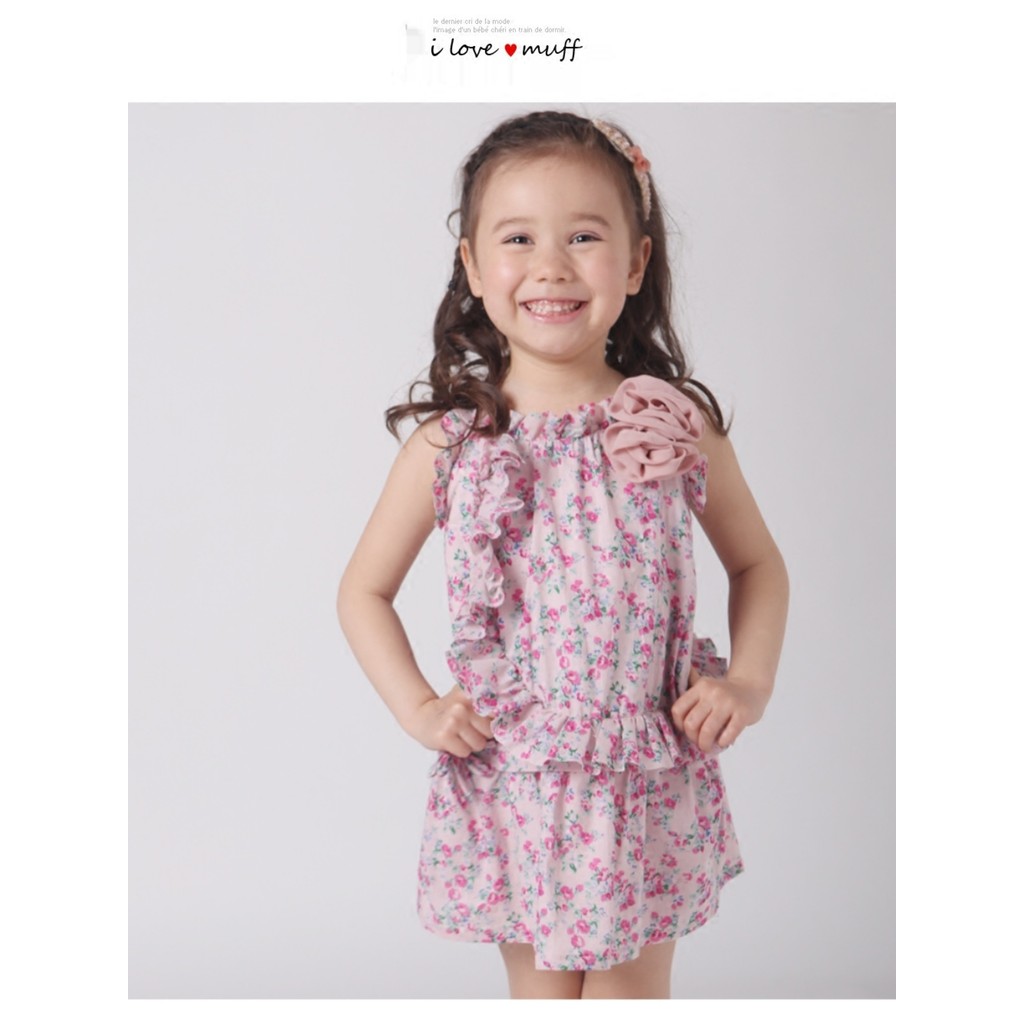 Meninas vestido de verão fino estilo ocidental pano algodão puro respirável Floral Pastoral crianças princesa estilingue