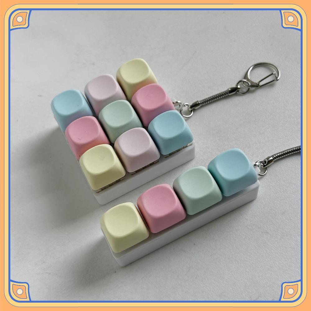 Teclado De Dedo Perfumado , Alívio Do Estresse 4/9 Teclas Chaveiro Fidget , Gadget Keycap Botão Chave Clicker Brinquedo