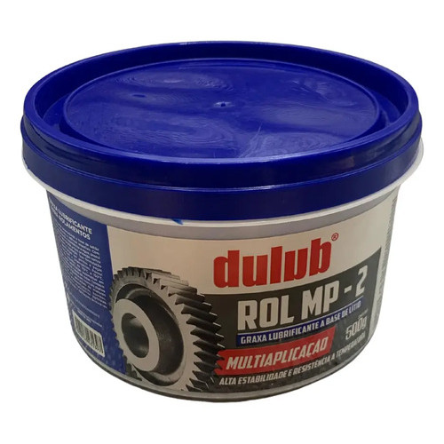 GRAXA LUBRIFICANTE ROLAMENTO 500G DULUB ROL MP2 — imagem 2 de 2