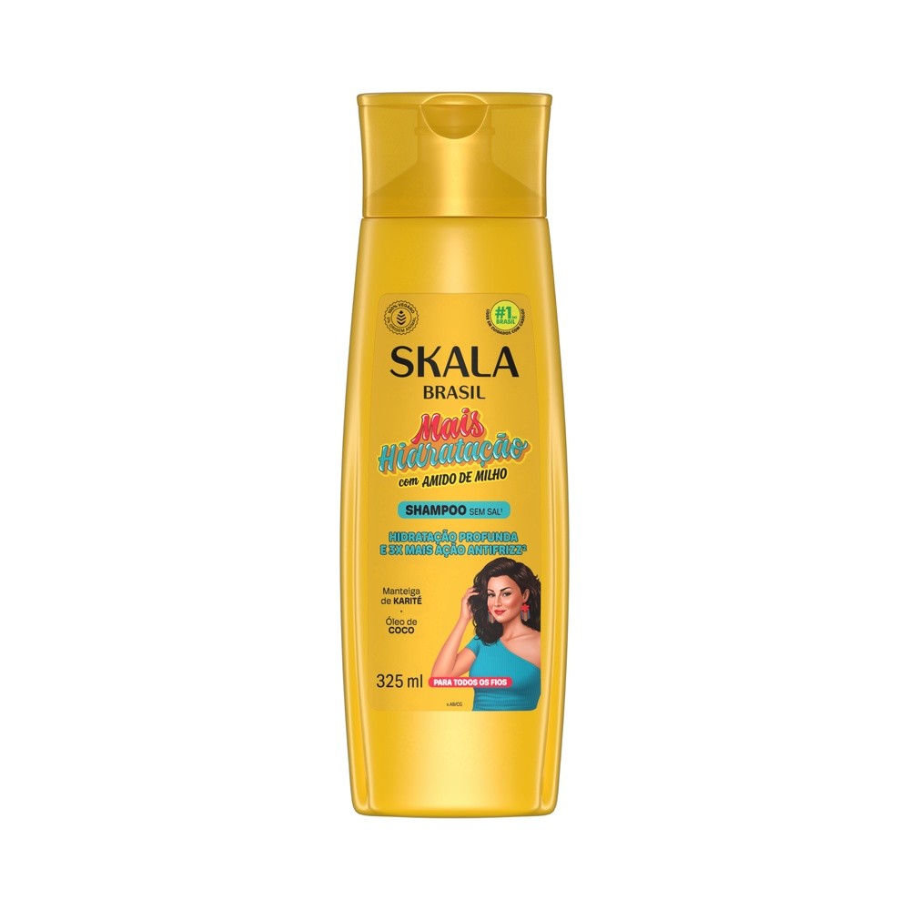 Shampoo Skala Mais Hidratação com Amido de Milho 325ml