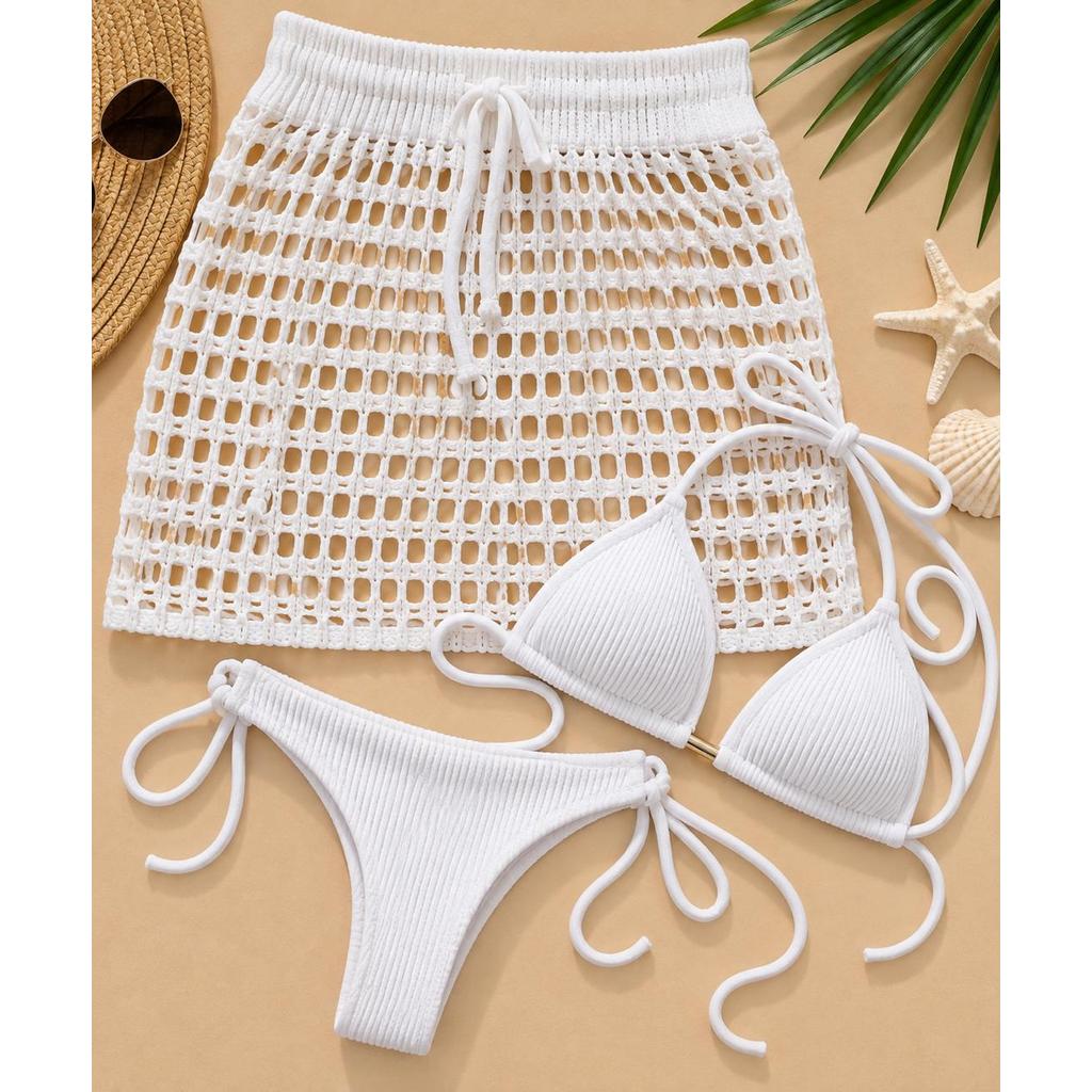 Kit Biquíni Cortininha Ana Ruga com Saída de Praia em Crochê – Conjunto Feminino Verão — imagem 2 de 2