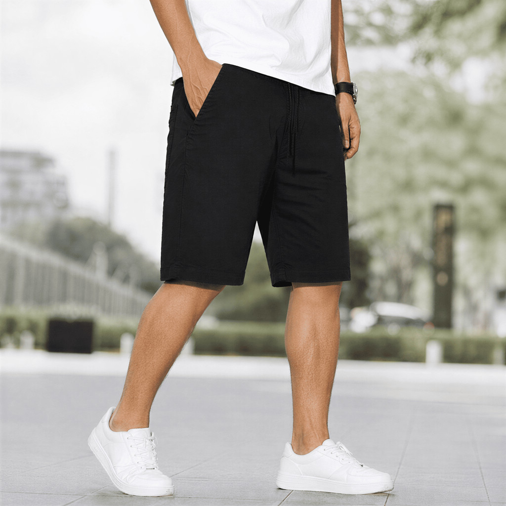 Bermuda Sarja Masculina Casual Moda Premium Conforto Estilosa Elastano Tendência Verão Original Top Masculina