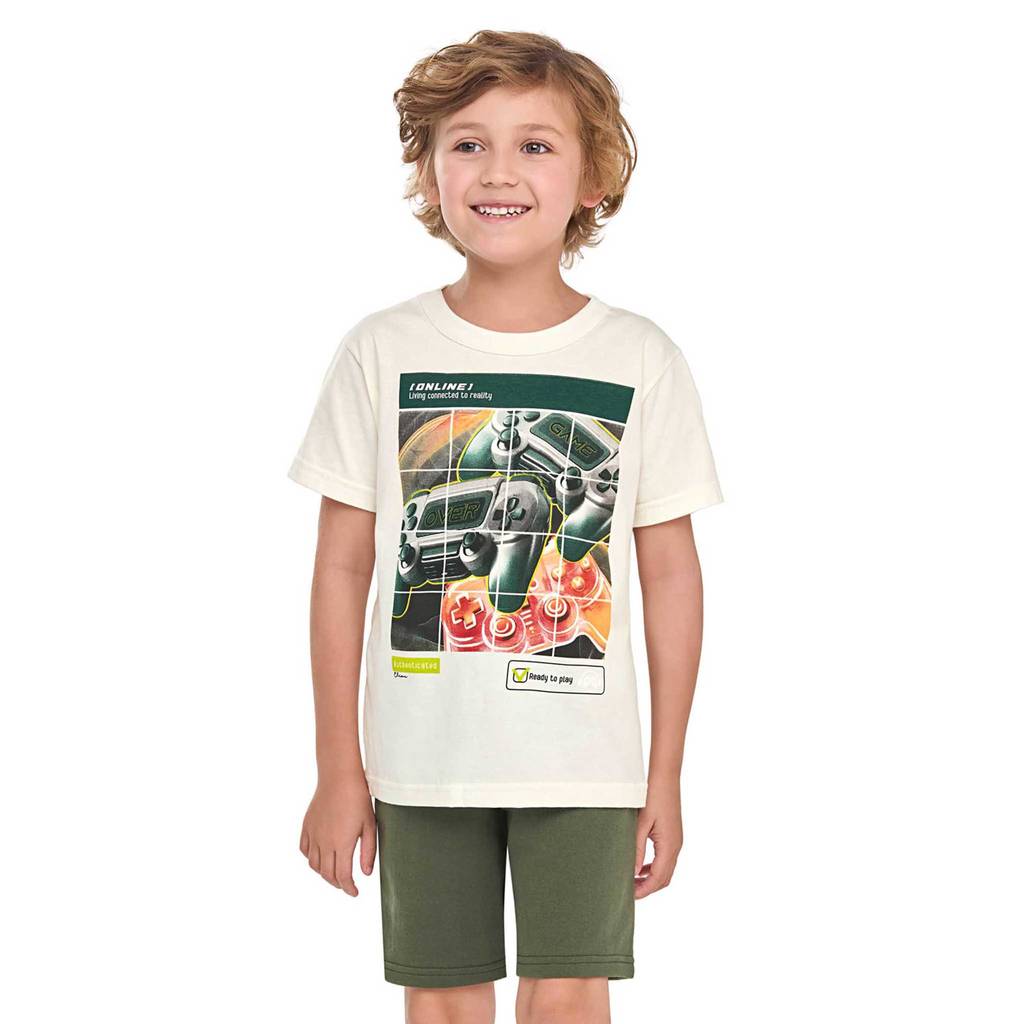 Conjunto Infantil Menino Moderno Elian Bege