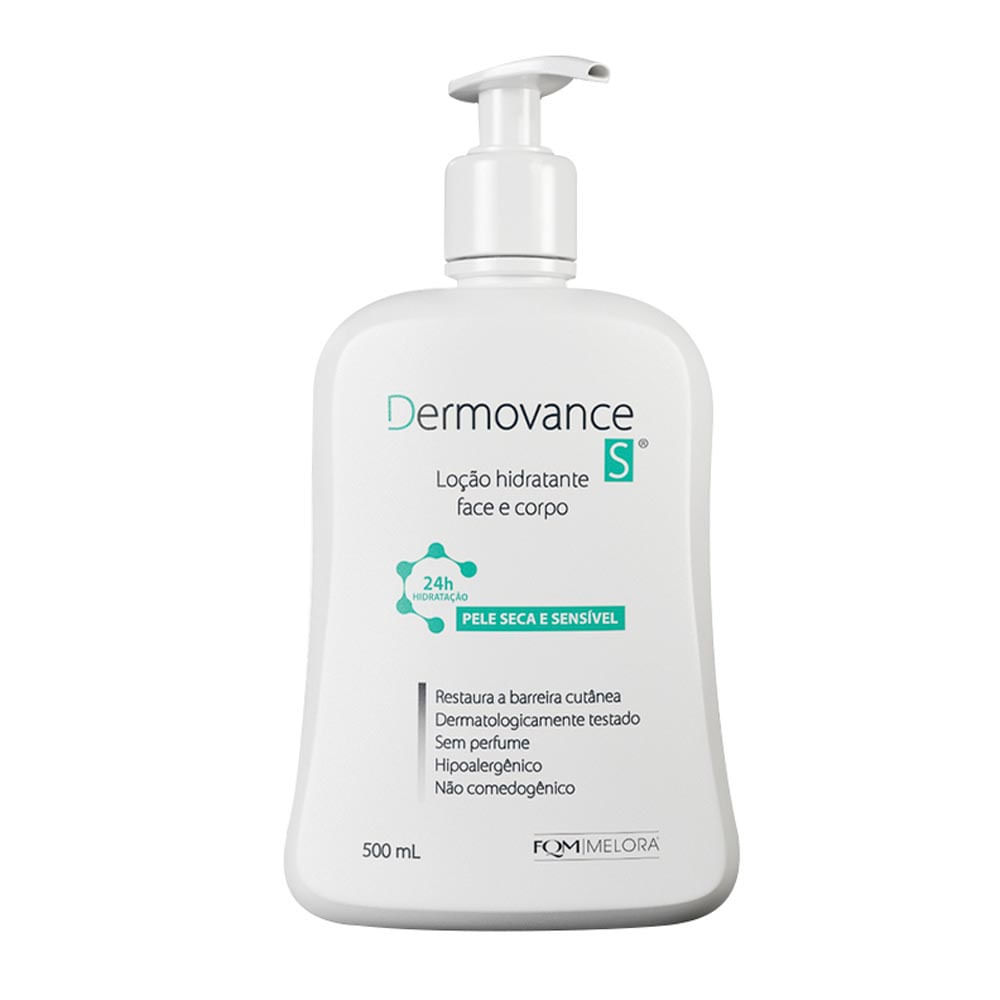 Dermovance S Loção Hidratante Pele Seca e Sensível 500ml