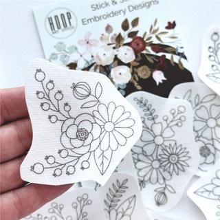 Bordado Mão Padrão Stick Água Solúvel Bordado Estabilizador Transferência Patch Papel Roupas Backing DIY Artesanal