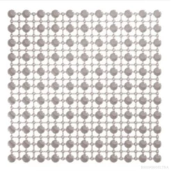 Tapete P/ Banheiro Lyor Antiderrapant PVC 45x45 Cinza 220184
