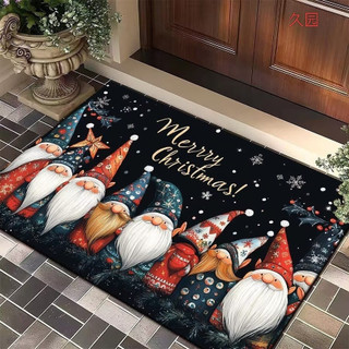 Santa diatom lama tapete de entrada palmilha mudando festivo diatom lama antiderrapante tapete antiderrapante
