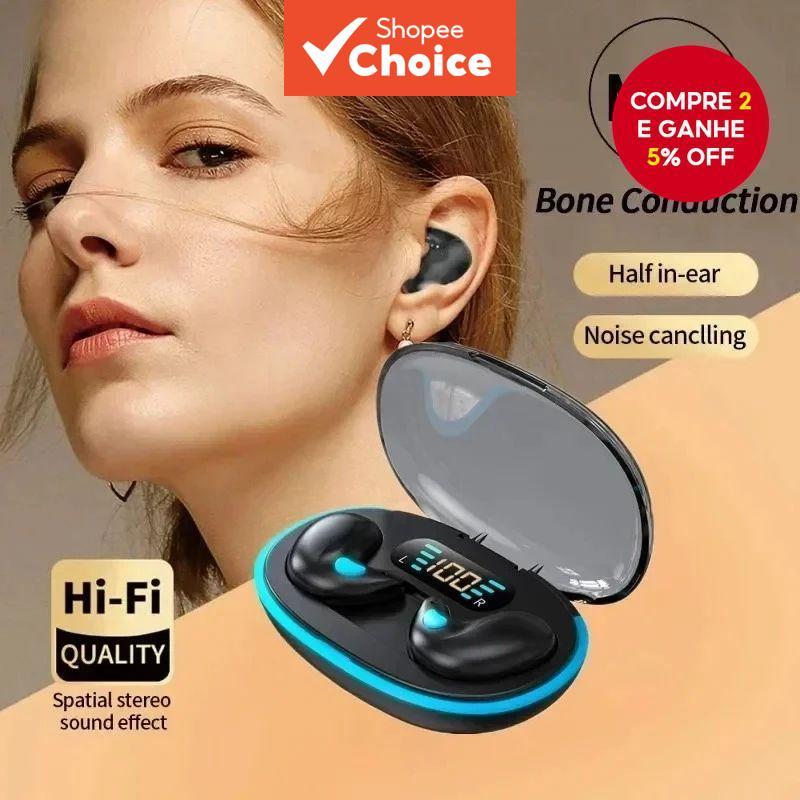 X55 Fones De Ouvido Sem Fio Mini Bluetooth Estéreo Escondido Alta Fidelidade Jogo Música Sono Redução Ruído Qualidade Co
