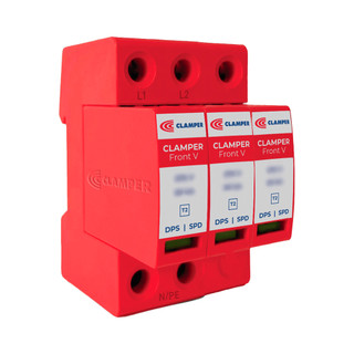 DPS CLAMPER Front V Tripolar 275V 45KA Classe II - Protetor contra surtos para quadros elétricos
