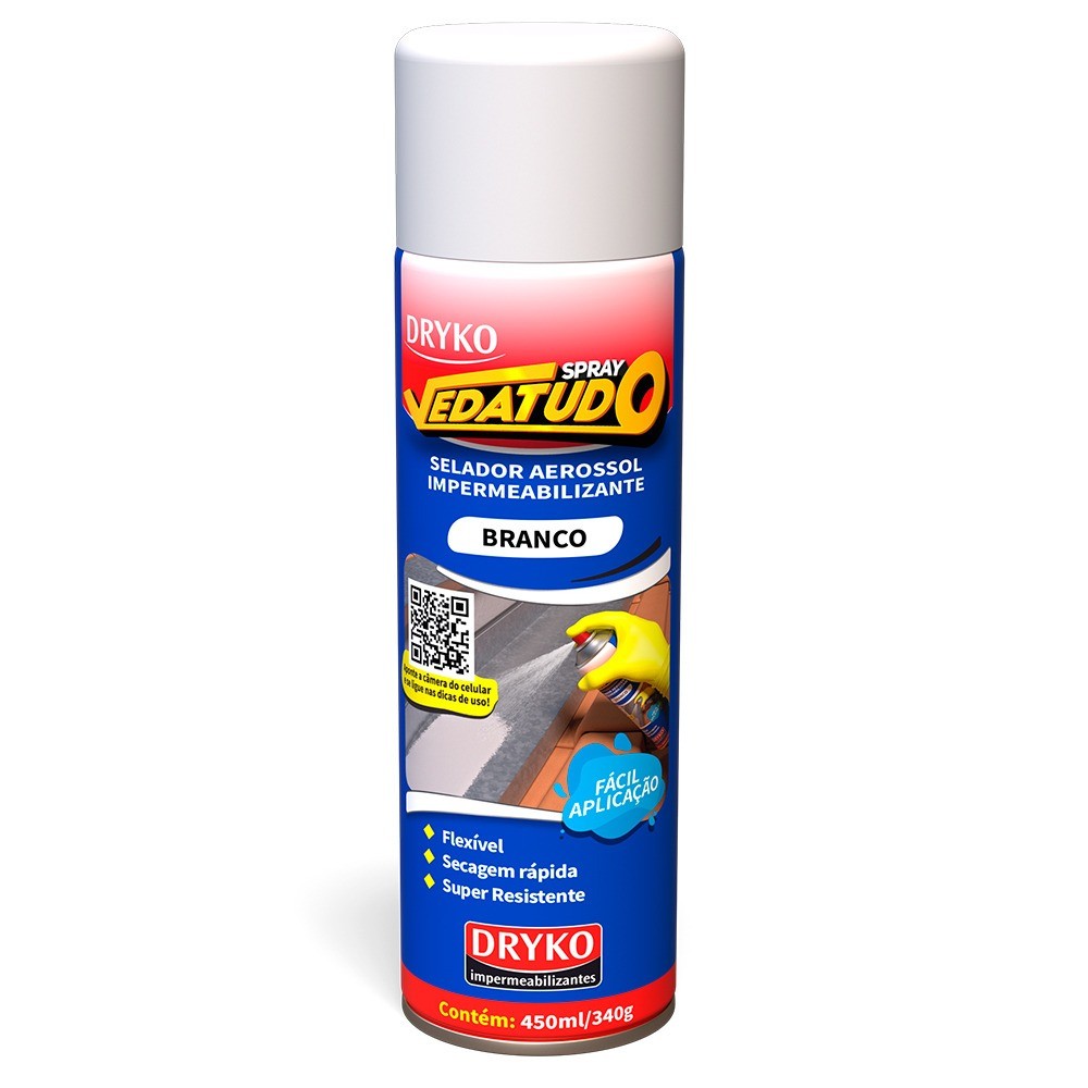 Borracha líquida impermeabilizante spray 400 ml Dryko