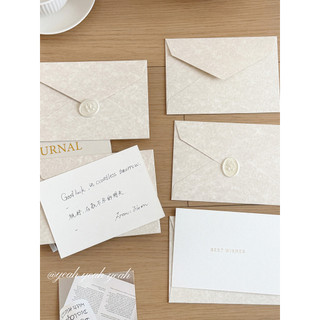 Simples Retro Envelope carta conjunto de papel dia dos namorados manuscrito carta de amor cartão de aniversário laca de 
