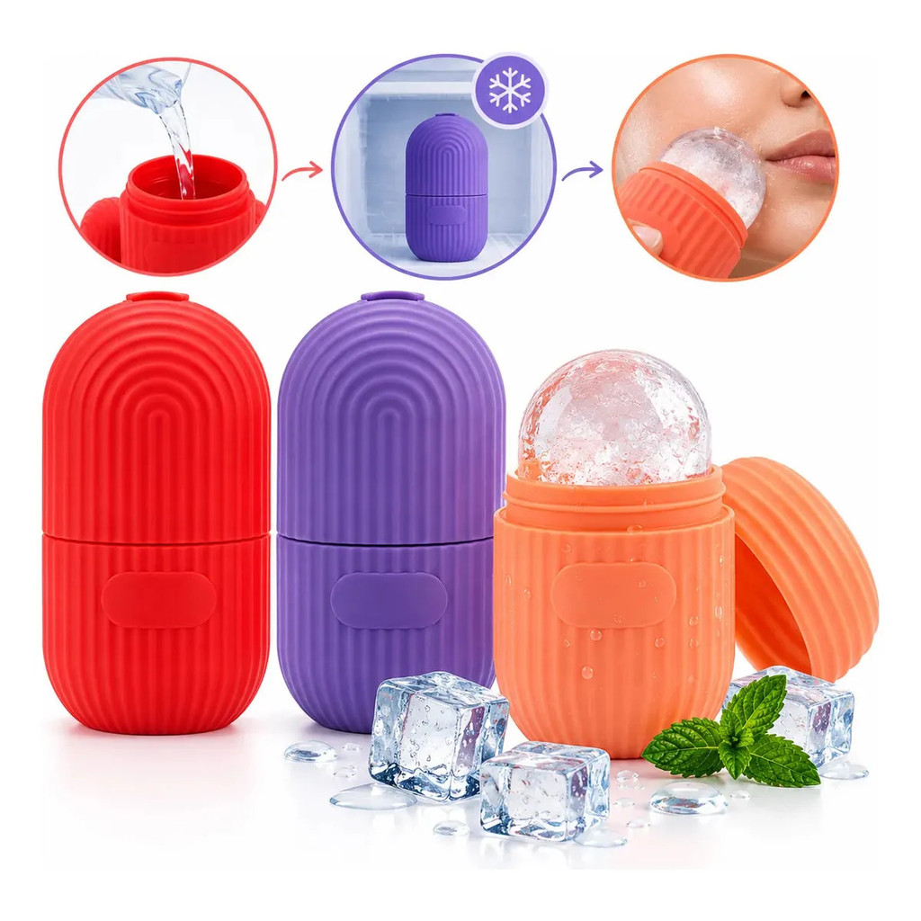 Massageador Facial De Gelo Silicone Cuidados Com A Pele Ice
