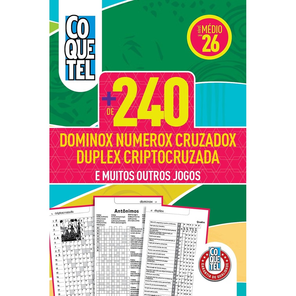 Livro Coquetel Mais de 240 Especiais 26: Nível Médio