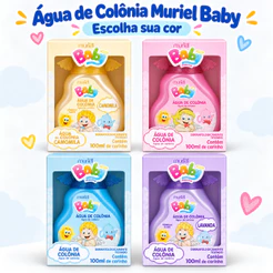 Água de Colônia Muriel Baby 100ml Infantil Escolha