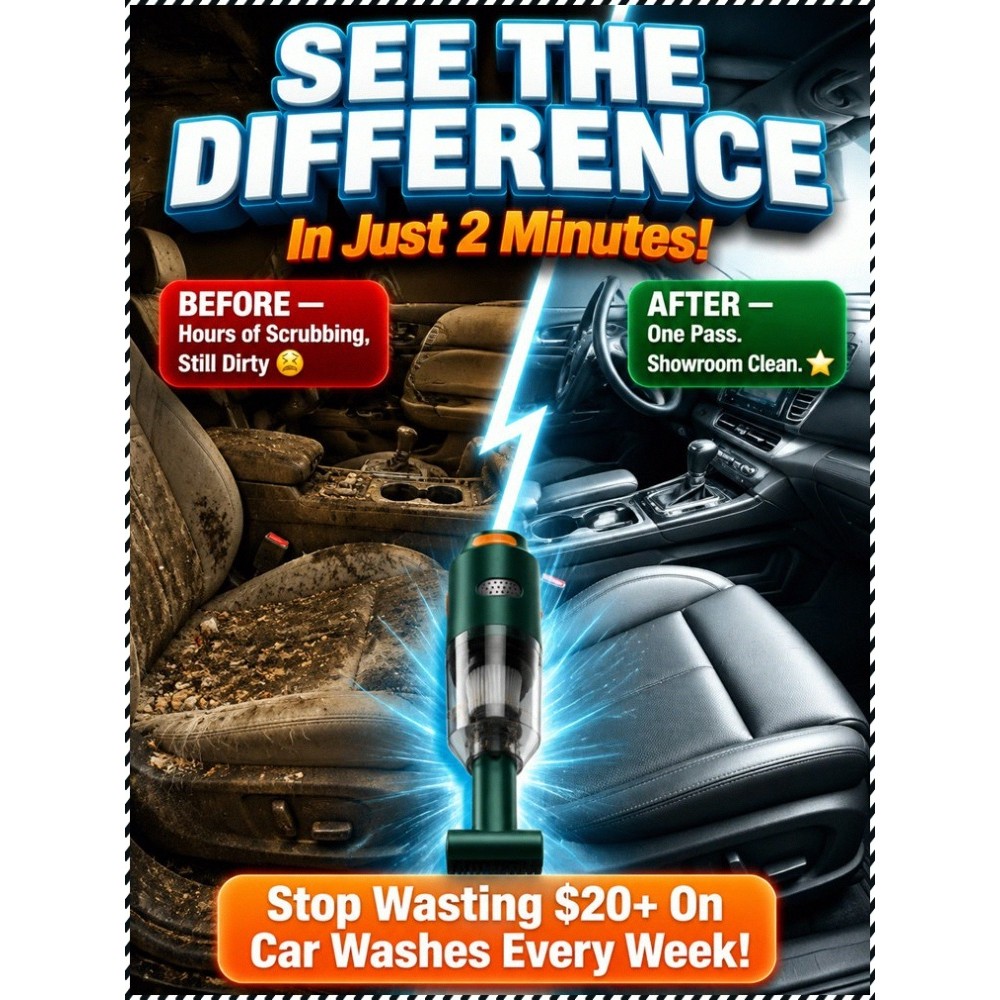 【Filtro HEPA】Wireless Handheld Car Vacuum / 99.9 Dust Removal Rate / Aspirador/Veículo/Escritório