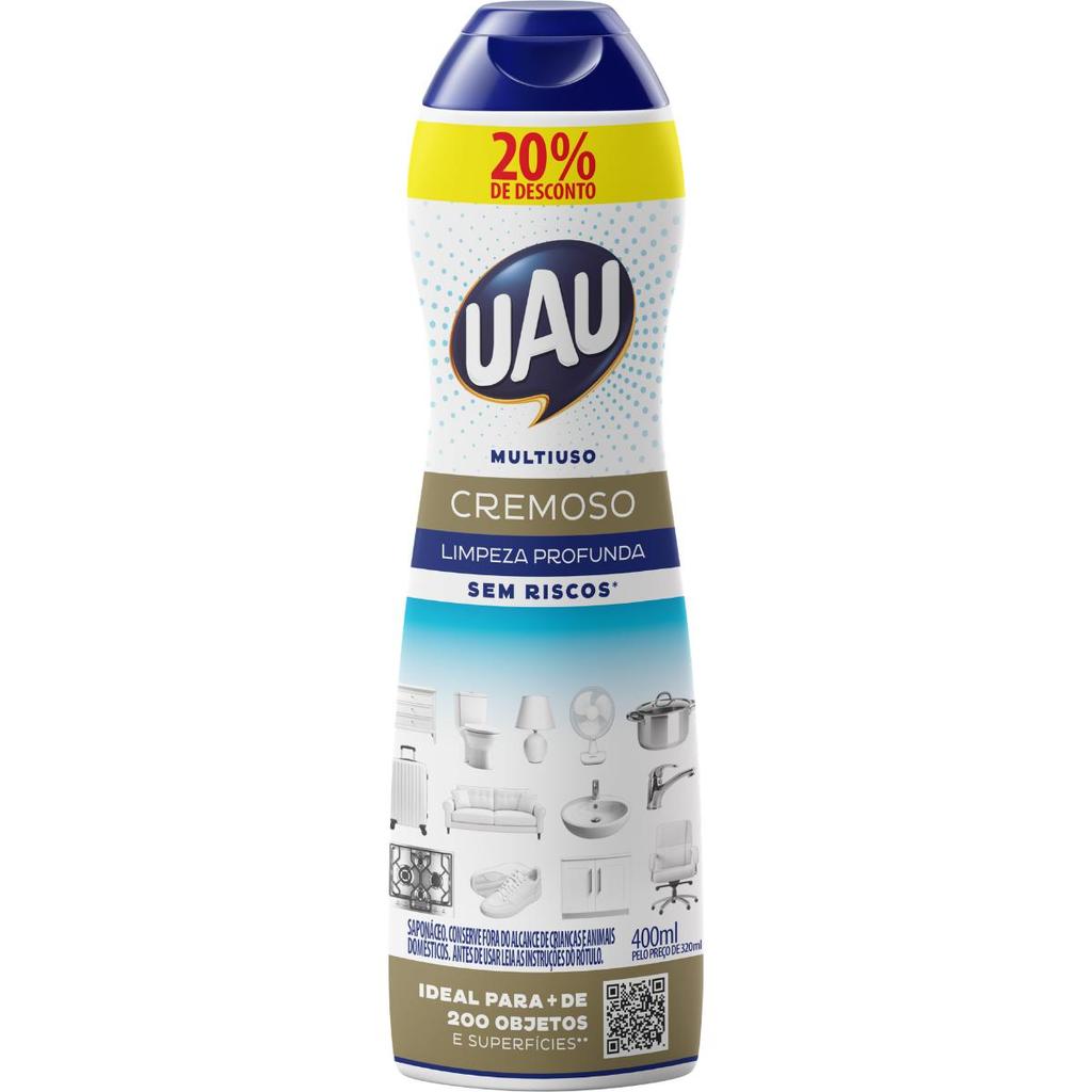 Multiuso UAU Cremoso Tradicional 400ML embalagem PROMO20%
