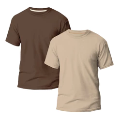 Kit 2 Camisetas Básicas Masculina Slim Algodão Varias Cores do P ao GG