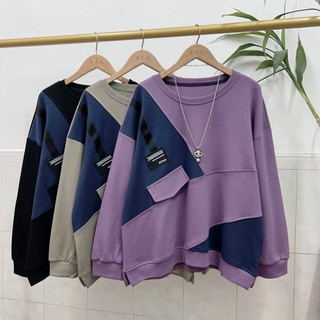 Olhos grandes [Roupas femininas japonesas coreanas de tamanho único] Camiseta de manga comprida-6 cores Versão coreana S