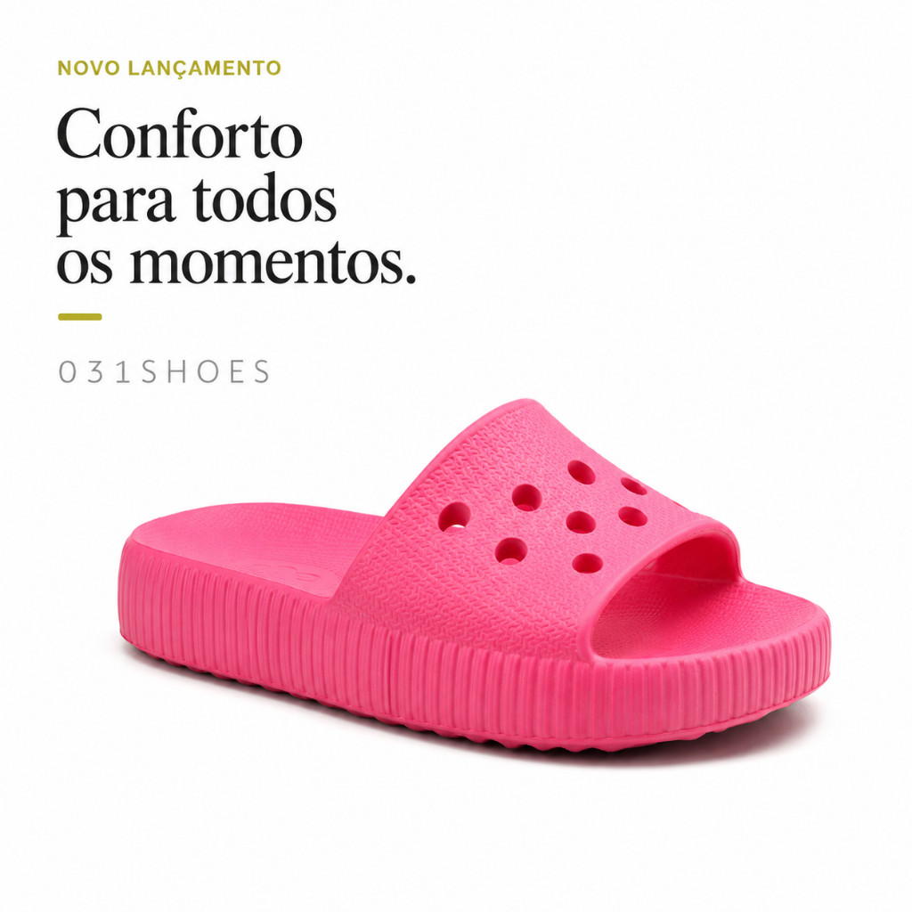 Chinelo Slide Nuvem Infantil Unissex Furinhos EVA Leve Confortável Antiderrapante