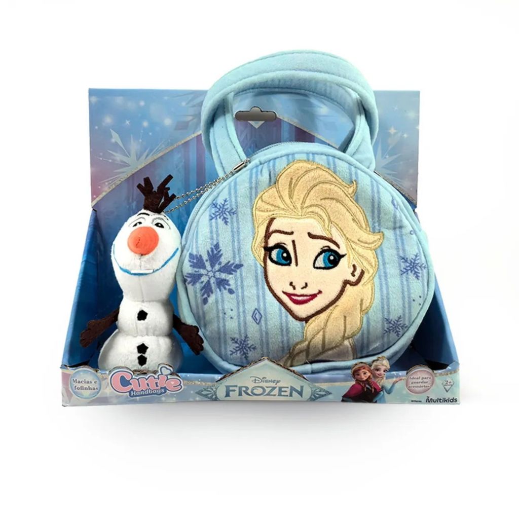 Bolsa Infantil Disney Frozen Elsa Cutie Handbags Multikids - Alça Ajustável e Design Temático