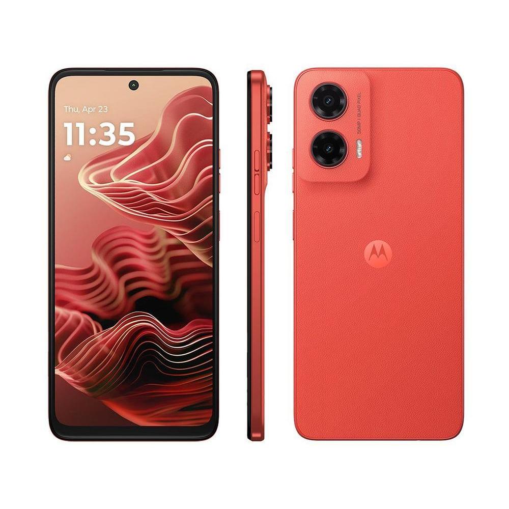 Smartphone Motorola Moto G35 256GB 5G 4GB RAM+8GB Ram Boost 5G 6, 7" Câm. Dupla + Selfie 16MP