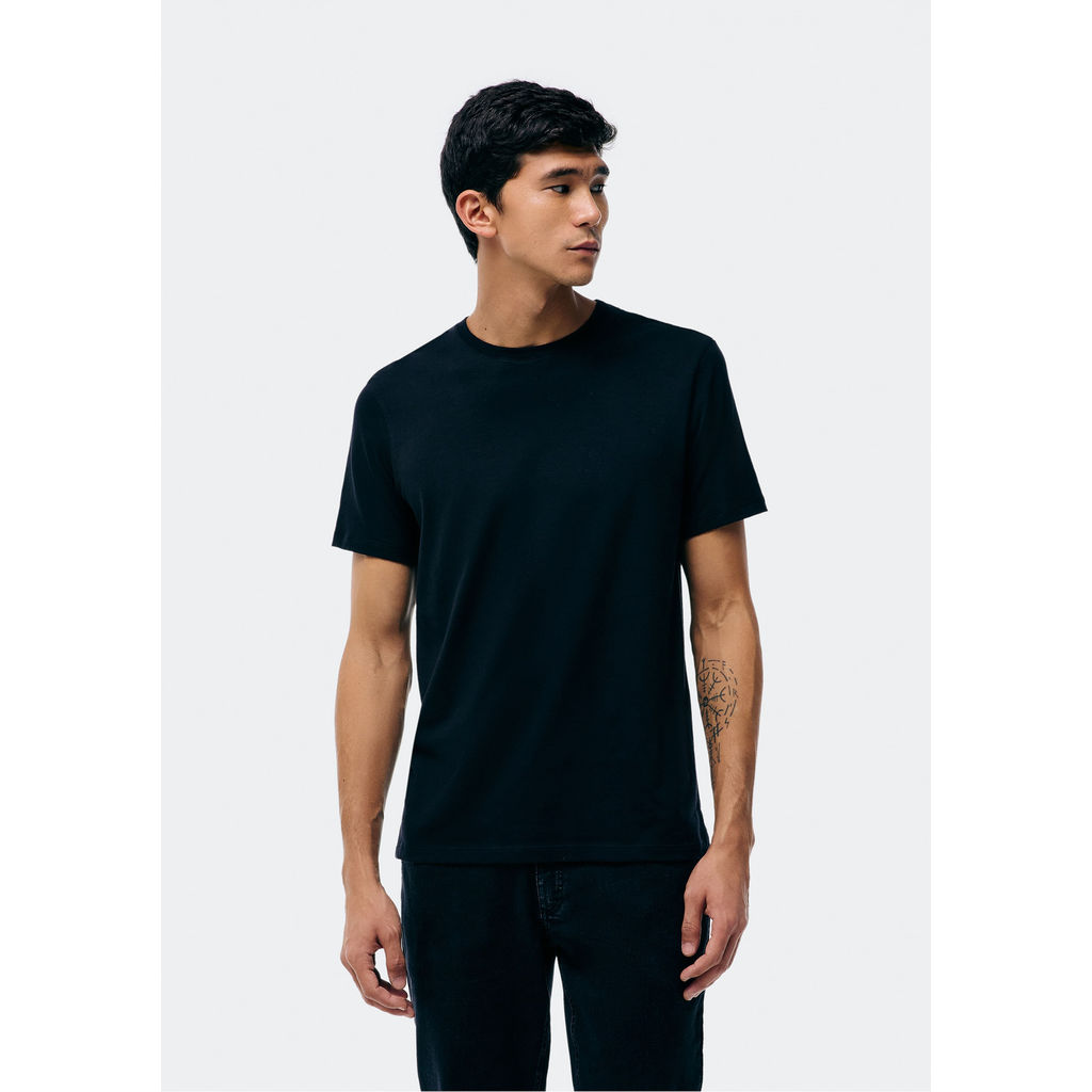 Camiseta Básica Masculina Manga Curta Em Malha H+
