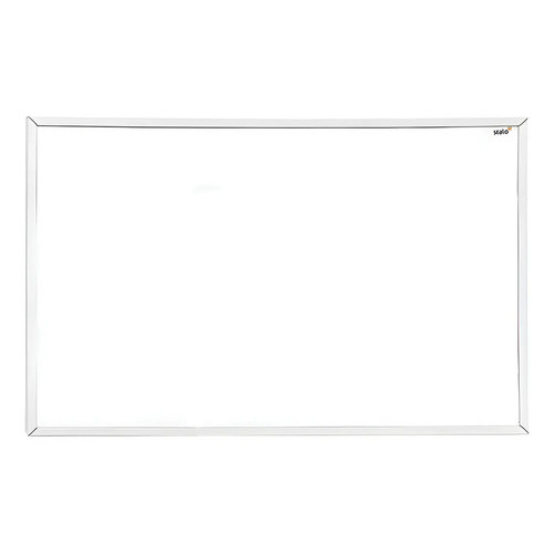 70x50 Quadro Branco Moldura MDF Branca Fit Stalo Lousa Escritório Anotações