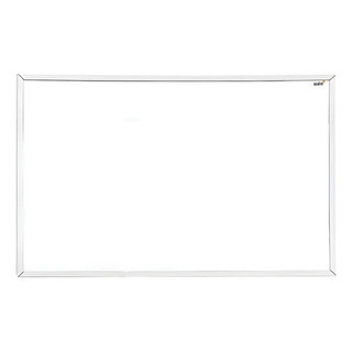 70x50 Quadro Branco Moldura MDF Branca Fit Stalo Lousa Escritório Anotações